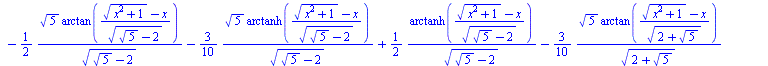 `+`(`*`(ln(`+`(1, `*`(x, `*`(`^`(`+`(`*`(`^`(x, 2)), 1), `/`(1, 2)))))), `*`(x)), `-`(`*`(2, `*`(x))), `/`(`*`(`^`(5, `/`(1, 2)), `*`(arctanh(`+`(`/`(`*`(2, `*`(x)), `*`(`^`(`+`(`-`(2), `*`(2, `*`(`^`...